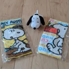 ☆新品未開封☆ スヌーピー マスコットキーホルダー ・ ミニタオル ２枚セット