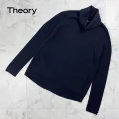 美品 セオリー カシミヤ100％ タートルネックニット 黒 サイズS*YC581