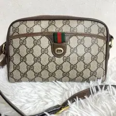 美品　GUCCI オールドグッチ ショルダーバッグ シェリーライン GG柄