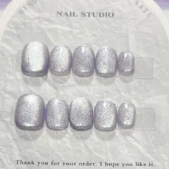 No.4ジェルネイルチップ 現品 マグネットネイルチップ キラキラ