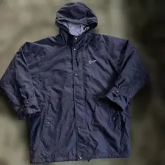 90s Nike 中綿ナイキ ジャケット 裏フリース ボア　ブラック