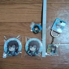 鬼滅の刃　時透無一郎　キーホルダーと缶バッチ３個セット