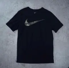 00s Nike カモフラージュロゴ Tシャツ ブラック