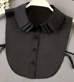 【新品】 プリーツ つけ襟　ブラック