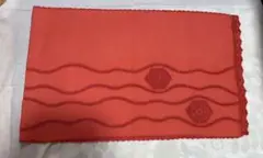 オレンジ色のウールショール 新品未使用品