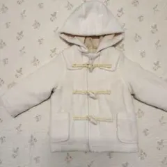 アプレレクール　ダッフルコート　フード付き　オフホワイト 　90