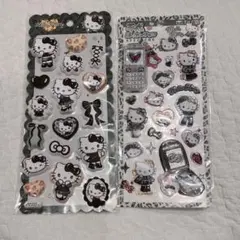 ギャルキティ　黒　マシュマロシール　平成はっぴーフォン　シール