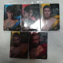 RIZINウエハース25 No.3、5、7、9、10 5枚セット