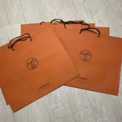 美品希少】HERMES エルメス オレンジ ショップ袋 7枚 42 × 47 - メルカリ