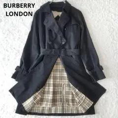 バーバリーロンドン✨トレンチコート ライナー付 ブラック ノバチェック
