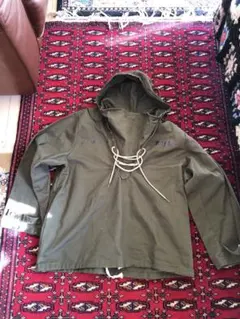 ミリタリージャケット オリーブ　フロントレースアップ UABONI