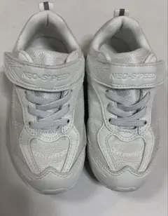 ホワイト スニーカー　白　17センチ