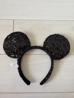黒のミッキー耳カチューシャ