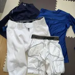 野球　セット　防具　フットガード　シャツ　リストバンド　ブルー 野球 セット 防具 フットガード シャツ リストバンド ブルー - メルカリ
