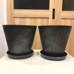 ARTSTONE 植木鉢 φ27cm ブラック（3個セット） - メルカリ