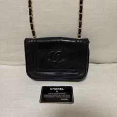 CHANEL シャネル　ヴィンテージ　ココマーク　チェーンショルダーバッグ