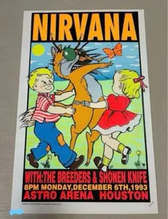 Nirvana butthole surfers ポスター ニルヴァーナ レア - メルカリ