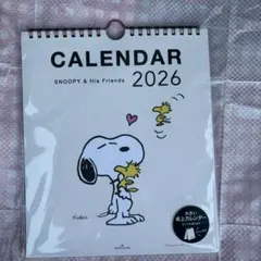 未使用、2026年、スヌーピー、卓上＆壁掛けカレンダー
