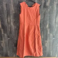 closet story ノースリーブラップワンピース オレンジのサムネイル