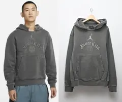 NIKE JORDAN ナイキ 加工 スウェットパーカー L グレー