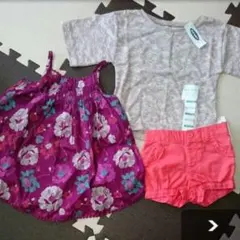激安❗新品 80 3枚 オールドネイビー ワンピース ショートパンツ トップス