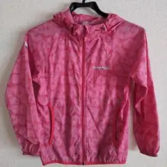 mont-bell キッズジャケット 130 ピンク 花柄　ウインドブレーカー