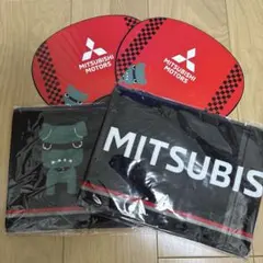 【新品未開封】 三菱自動車岡崎　デリ丸　タオル　うちわ　２セット　都市対抗野球