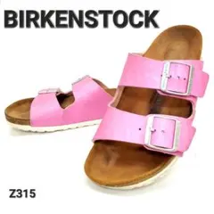 ★ビルケンシュトック　アリゾナ　波紋柄　ストラップ　ピンク　EU38　レザーのサムネイル