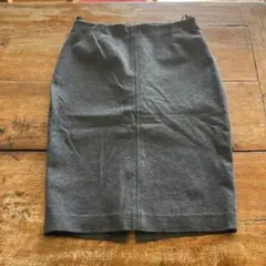 UNIQLO ストレッチタイトスカート Ｌ　ダークグレー