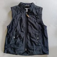AIGLE キルティング　乗馬ベスト　黒のサムネイル