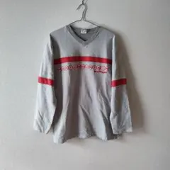 six flags MOUNTAIN Vネックトレーナー S USA製