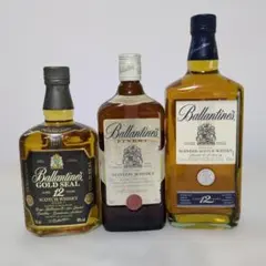 バランタイン12年 赤青紋章 裏面エンボス有り 1960年代 古酒 未開封