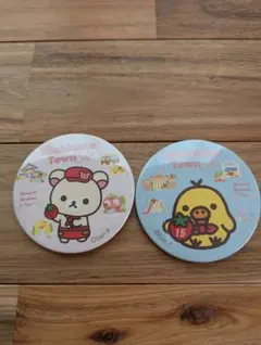 コリラックマとキイロイトリ　缶バッチ