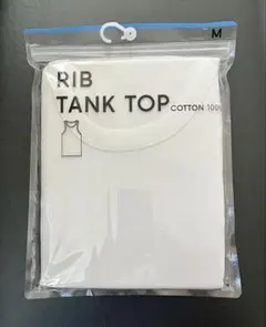 【新品】GU メンズ　コットン　タンクトップ　M