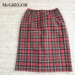 マックレガー タイトスカート タータンチェック柄 リネン バックスリット ゴルフのサムネイル