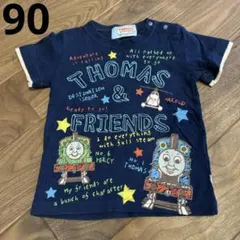 トーマス 半袖 Tシャツ 刺繍 夏服 男の子 90サイズ