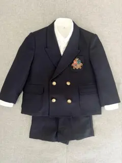 キッズ フォーマルスーツ 100㎝ ネイビー 入園式