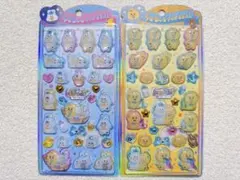 【んぽちゃむ うるちゅるPOPシール2点】きみまろ おぱんちゅうさぎキャラクター