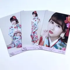 ＝LOVE イコラブ　生写真　振袖　アザーカット　3種コンプ　山本杏奈