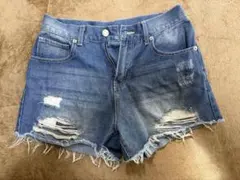 INGNI ダメージデニムショートパンツ