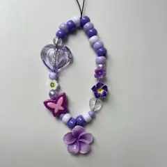 ビーズストラップ　ビーズキーホルダー　Laule'a__Beads