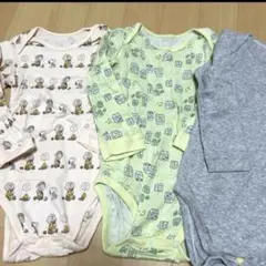 セット　90サイズ 長袖　ロンパース　ベビー　つなぎ　スヌーピー