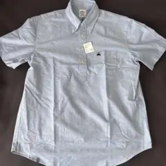 【新品無使用】Brooks Brothers 半袖シャツ M ブルーのサムネイル