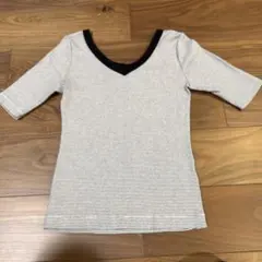 BAYFLOW ストライプ Vネック Tシャツ サイズ2