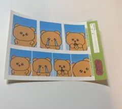 チェゴシム 証明写真 ステッカー シール くまゴシム ダイソー