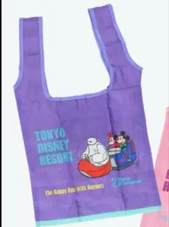 東京ディズニーリゾート カプセルトイ　ミッキー　ミニーベイマックス トートバッグ