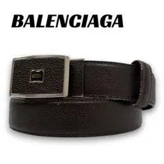 BALENCIAGA クロコ型押し レザーベルト ブラック - メルカリ