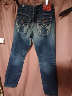 EDWINエドウィン　スリムフィットデニムパンツ ダークブルー