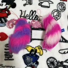 ディズニー　不思議の国のアリス　チェシャ猫　ストラップ　しっぽ　2個セット　レア