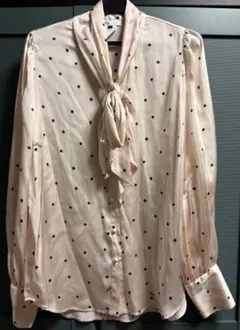 DOUBLE STANDARD CLOTHING 星柄リボン付きシャツ 38のサムネイル